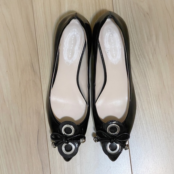 New* Elie Tahari low heel patent leather pumps - Picture 2 of 4